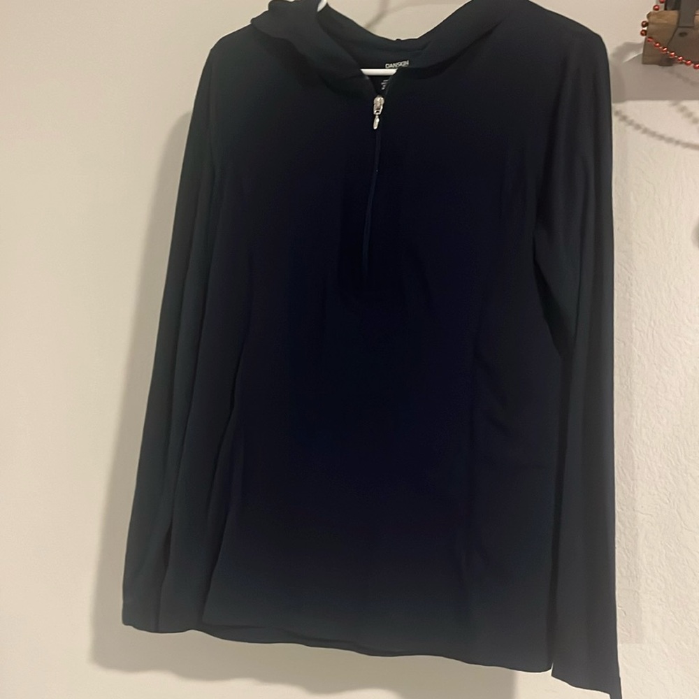 Hooded Navy Quarter Zip